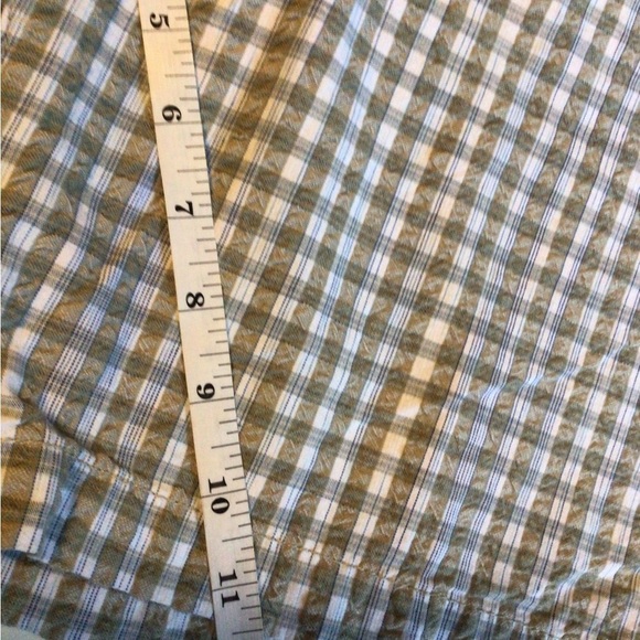 Tommy Bahama men’s 40 light army green plaid flat front casual cotton shorts - Picture 7 of 7